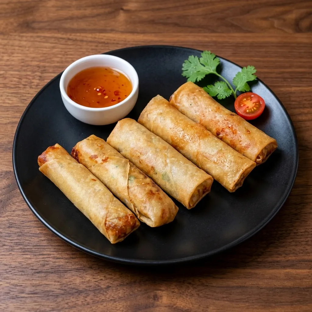 Fresh Vietnamese spring rolls at Dak Land Restaurant in Warman, Saskatchewan